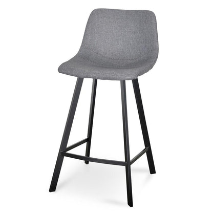 Dark Grey Bar Stool - Set of 2 (65cm)