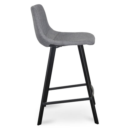 Dark Grey Bar Stool - Set of 2 (65cm)