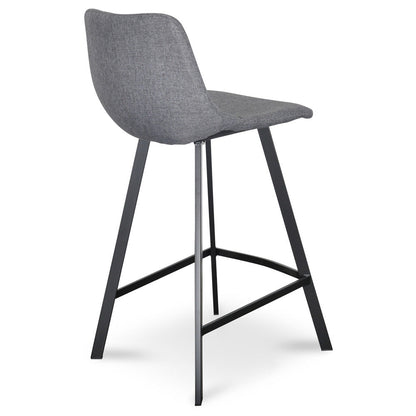 Dark Grey Bar Stool - Set of 2 (65cm)