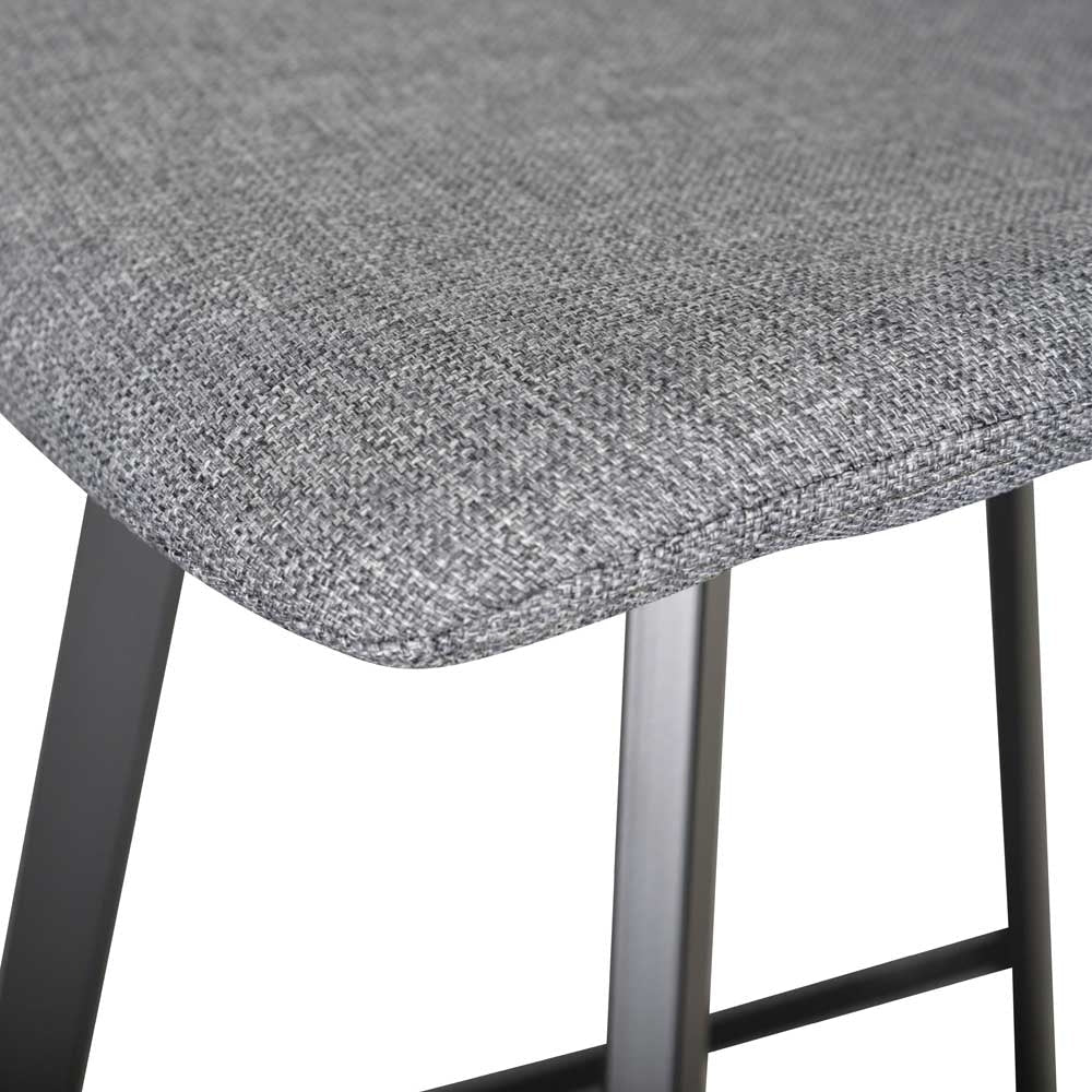 Dark Grey Bar Stool - Set of 2 (65cm)