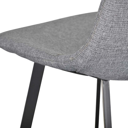 Dark Grey Bar Stool - Set of 2 (65cm)