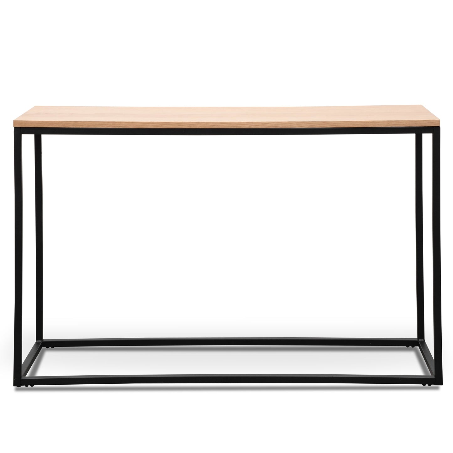 Natural Console Table with Black Frame