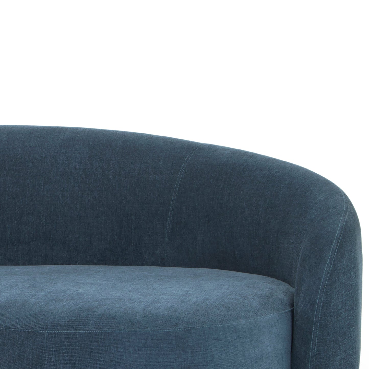 Four-Seater Fabric Sofa - Dusty Blue