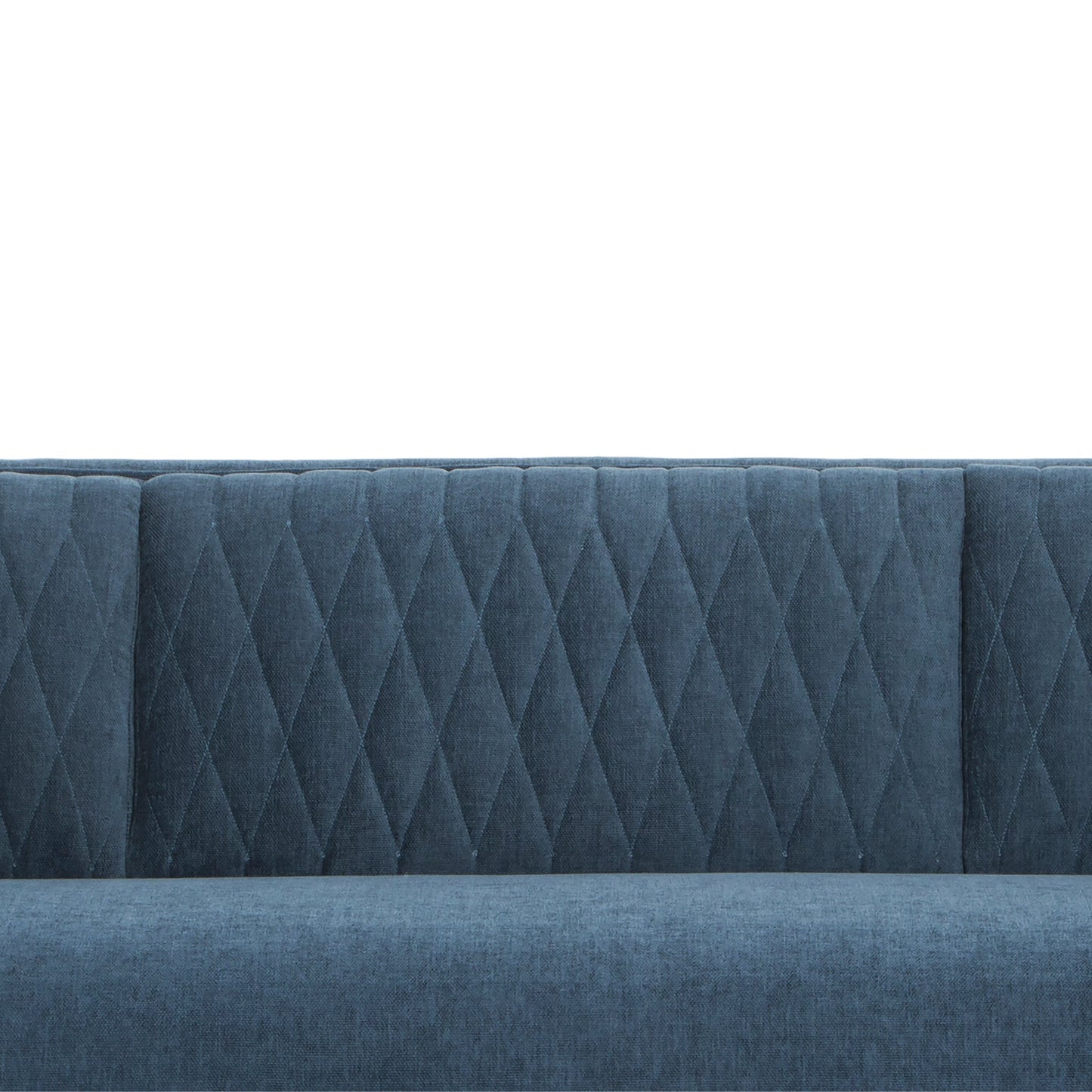 Three-Seater Fabric Sofa - Dusty Blue