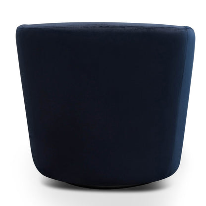 Navy Velvet Lounge Chair