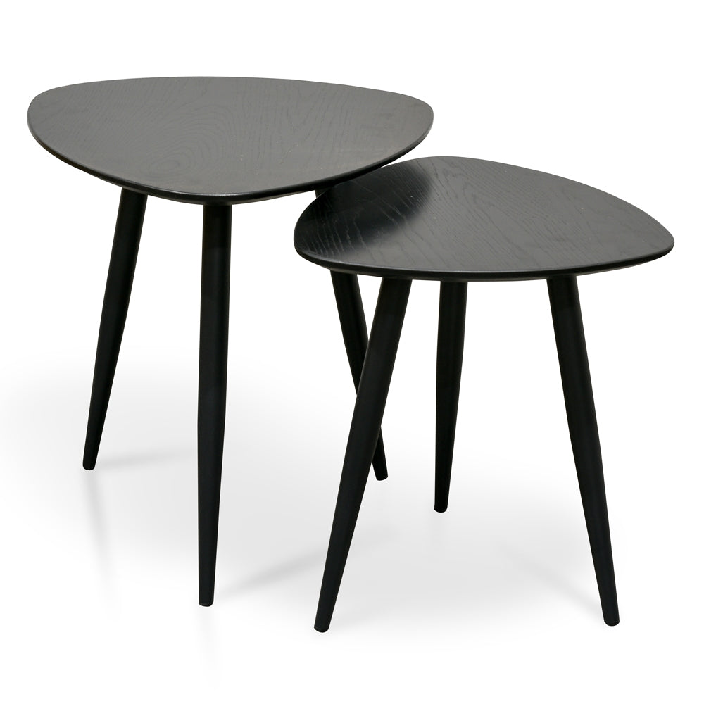 Black Set of Side Tables