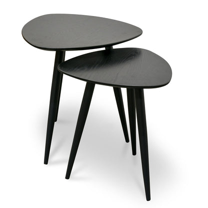 Black Set of Side Tables