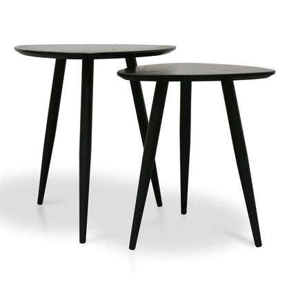 Black Set of Side Tables