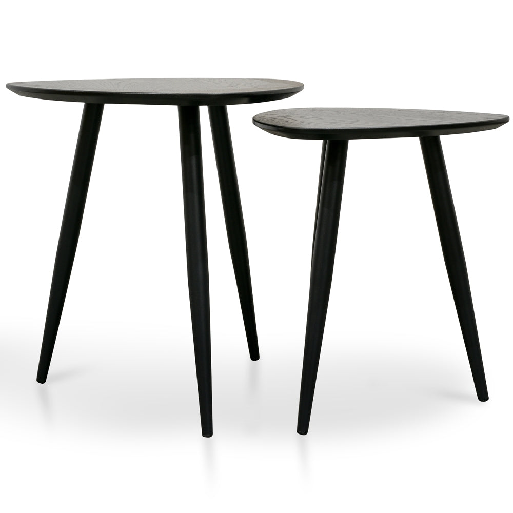 Black Set of Side Tables