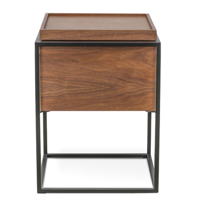 Walnut Oak Side Table