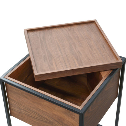 Walnut Oak Side Table
