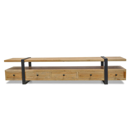 Lowline Reclaimed  TV Entertainment Unit - 2.2m